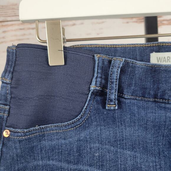 Warp + Weft Maternity Short Jean Denim Size 6/28 - Picture 6 of 9